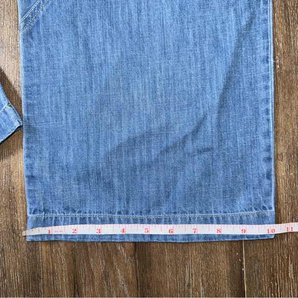 We The Free Lunan Pull On Harem Jeans size small Crop baggy medium blue - Picture 10 of 12